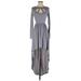 Teen Vogue for Macy's Style Lab Cocktail Dress - High/Low: Gray Dresses - Women's Size X-Small