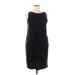 Columbia Active Dress - Slip dress: Black Solid Activewear - Women's Size X-Large