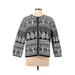 Ruby Rd. Jacket: Gray Damask Jackets & Outerwear - Women's Size 16