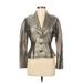 Neiman Marcus Blazer Jacket: Gold Animal Print Jackets & Outerwear - Women's Size 8