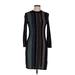 Ted Baker London Cocktail Dress - Sweater Dress: Black Marled Dresses - Women's Size 6