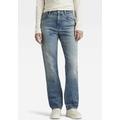 High-waist-Jeans G-STAR RAW "Viktoria High Straight" Gr. 30, Länge 32, antique faded laguna Damen Jeans Gerade