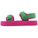 Sandale FLIP FLOP "comfy*trek" Gr. 39, pink (pink, grün) Damen Schuhe Strandaccessoires