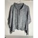 Athleta Tops | Athleta Blissful Poncho Hoodie Sweatshirt Women's Small Heather Gray | Color: Gray | Size: S