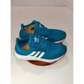 Adidas Shoes | Adidas Swift Mens Blue Knit Rubber Sole Athletic Running Shoes Size 5 | Color: Blue | Size: 5