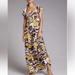 Anthropologie Dresses | Anthropologie Panther Ruffled Maxi Dress Smocked Tiered | Color: Brown/Yellow | Size: M