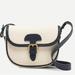 J. Crew Bags | J Crew Small Canvas Saddle Bag With Leather Navy Trim Nwt | Color: Blue/White | Size: Os