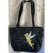 Disney Bags | Disney Tink Tinker Bell Blue Canvas Denim Zippered Tote Purse Bag Tinkerbell | Color: Blue | Size: Os