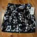 Zara Skirts | Black And Silver Floral Print Skirt From Zara Basic. New With Tag. Size Small. | Color: Black/Silver | Size: S