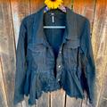 Free People Jackets & Coats | Denim & Detailed! Free People Fabulous Black Coat! | Color: Black | Size: M