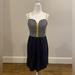 Anthropologie Dresses | Anthropologie Lilka Navy & Mustard Trapunto Chemise Dress | Color: Blue/Yellow | Size: S