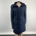 Lululemon Athletica Jackets & Coats | Lululemon Jacket Women's 6 Blue Navy Parka Long Zip Hood Coat Winter Thumb Holes | Color: Blue | Size: 6