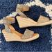 J. Crew Shoes | J. Crew Espadrille Wedge Sandals In Calf Hair | Color: Black/Tan | Size: 8