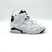 Nike Shoes | Nike Air Jordan 6 Boys 1y Retro White Navy Blue Mid Gs Sneakers Basketball Shoes | Color: White | Size: 1b