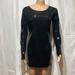 Michael Kors Dresses | Michael Kors Women's Black Long Sleeve Mini Length Sequins Cocktail Dress Size S | Color: Black | Size: S