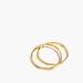 Madewell Jewelry | Nwt Madewell Delicate Collection Demi-Fine Skinny Ring Set | Color: Gold/Red/Silver | Size: 7