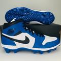 Nike Shoes | Auth 100% Nike Men's Jordan 1 Retro Mcs High Baseball Cleats - Color Royal/Black | Color: Black/Blue | Size: 14
