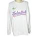 Disney Tops | Disney Store | Womens Size L White Embroidered Tinkerbell Crew Neck Sweatshirt | Color: Pink/White | Size: L