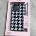 Kate Spade Cell Phones & Accessories | Kate Spade Houndstooth Black And White Iphone 13 Pro Flexible Case | Color: Black/White | Size: Os