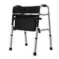 Walker,Folding Walker with seat for Seniors | Bariatric Adult Walking Frame Lightweight | Mobility Aid with Durable Plastic Handles for Handicap - Adjustable, Portable, Lightweight, Compact