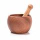 Multipurpose Large Wooden Mortar and Pestle Set for Grinding Garlic, Spices, and Nuts