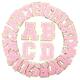 SEWACC 130 Pcs Letter Embroidery Cloth Patch Letter Decor Stained Glass Kit Clothing Letter Patches Iron on Patches DIY Clothing Patches Cloth Sewing Patch Self-Adhesive Hat Pink Bags