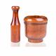 Multi-Purpose Wooden Mortar and Pestle Set for Crushing Garlic, Spices, and More
