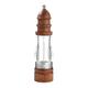 Refillable Pepper Mill Transparent and Visible Household Salt and Pepper Grinder Mill, Manual Refillable Professional Pepper Mill and Salt Mill Salt Peppercorn Shakers