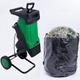 Electric Garden Shredder Portable Chipping Width Collection Bag, Double Sided Blade System, Auto Shut-Off