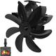 KSHSAA Heat Powered Wood Stove Fan | Wood Stove Accessories Fireplace Blower Fan | 7 Leaves Non Electric Heater Stove Fan, Wood Stove Accessories, Fireplace Blower Fan For Home Wood Log Burner