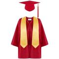 Blandoom Nursery Graduation Cap and Gown for Kids Gifts 2024 Preschool Nursery Ceremony Costume Sets With 2024 for Child Size Gown Cap Tassel 2024 Fancy Dressing Up 4Pcs