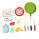 Abaodam 3 Sets Play House Kitchen Utensils Cooking Pot Playset Cooking Toy Playset Kid Toys Dinnerware Toys Role Play Toy Appliances Toy Pretend Girl Oven Child Plastic