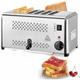 3240W Commercial Toaster, 6-Slice Stainless Steel Conveyor Toaster, Hand Pop-Up Toasters, Extra Wide Slots, and Removable Crumb Tray, Perfect for Busy Kitchens