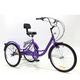 NOALED Bike Three Wheel Bike, Adult Tricycle Trike 3-Wheel Bike Cruiser 26" W/Basket 7 Speed Shift for Recreation Shopping Exercise Men's Women's Bike Bicycle Cycling Pedalling