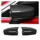 DHJKCBH 2Pcs Car Carbon Fiber ABS Side Rear View Mirror Cover Trim OX Horn Compatible For Mazda 3 Axela 2017-2019
