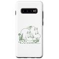 Hülle für Galaxy S10+ Mumin Moomintroll und Moominmamma pflegen den Garten