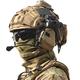 Tactical Airsoft Helmet Set FAST Helmet with Military Noise Cancelling Headset Goggles Battery Pouch Signal Light Flashlights Metal L4G24 and NVG Models for Outdoor BB Cosplay Paintball