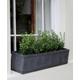 Steel Window Box 90cm, Large Black Grey Rectangle Planter, Rectangular Plant Pot, Vence Large Trough Planter, Rustic Metal Rectangle Plant Pot Holder, Window Box, Outdoor Garden Planter Box