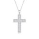 Lllunimon Sparkling Moissanite Cross Necklace Sterling Silver Cross Necklace for Women Men Jewelry Gifts for Girlfriend Boyfriend