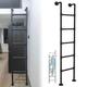 Basement Window Well Egress Ladder, Tall 81 78 76 70 60 59 Inches Bunk Ladder for Treehouse Elevated Beds Double Bed Children Adults Climbing, Metal Step Ladder Black Space-Saving Rv Camper
