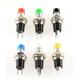 EMEXUTYB Rocker Switch 10pcs 7mm Momentary Push Button Switch Press The Reset Switch Momentary On Off Push Button Micro Switch Normally Open NO Diode-Switch (Color : Gold)