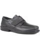 Pavers Men's Smart One-Touch Black Shoe - Wider F/G Fit - Ideal for Everyday Wear, Seamlessly Complements Trousers & Jeans - Size UK 8 / EU 41