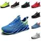 WaveStride Shoes Men's Trainers Running Shoes Trainers Sports Shoes Men's Running Shoes Outdoor Fitness Gym Shoes Men's Trainers, blue-green, 8 UK