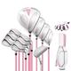 Golf Club Right Hand Set, 11 Piece Ladies Complete Golf Club, Driver (Titanium Alloy)+4,7 Wood (Stainless Steel)+U5+6,7,8,9,P,S Iron +Putter+Ball Bag