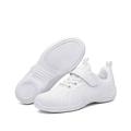 Cheerleading Shoes Velcro，Cheer Shoes for Girls WhiteBreathable Lightweight Cheerleading Competition Shoes School Yoga Gymnastics Training Shoes,White-36EU