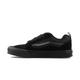 Vans Men Knu Skool Skate Shoe - Suede Low Sneaker - Lace up Closure Style - Black Monochrome, Black Monochrome, 9.5 Women/8 Men