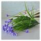 RWRAPS Artificial flowers Silk Artificial Grass 5-Fork Party Supplies Real Touch Floral Tulips PE Mini Bouquet Artificial Flowers (Color : Purple)