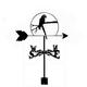 wind vane Weather Vane courtyard wrought iron weather vane Wind Direction Indicator Stainless Steel Corrosion Resistant Weathercock Measuring Tool with Mounting Bracket 3550 cm