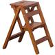 Stepladders 2 Steps Ladders Small Stool Folding Portable Solid Wood Household Step Ladder Ladder Rack Ladder Multi-purpose Folding Stool