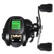 Wyerewel Electronic Baitcasting Fishing Reel LED Screen High Speed 7.2:1 10Kg Saltwater Waterproof Cast Drum Wheel Casting Easy Install -Right